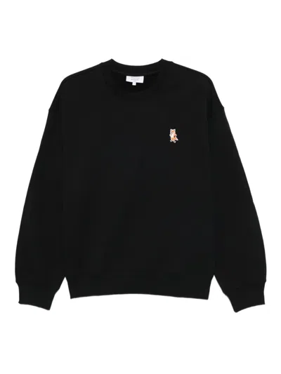 Maison Kitsuné Maison Kitsune "speedy Fox Comfort Fit Sweat In Black