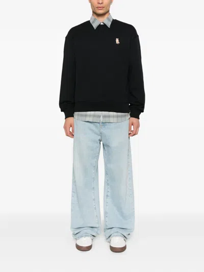Maison Kitsuné Maison Kitsune "speedy Fox Comfort Fit Sweat In Black