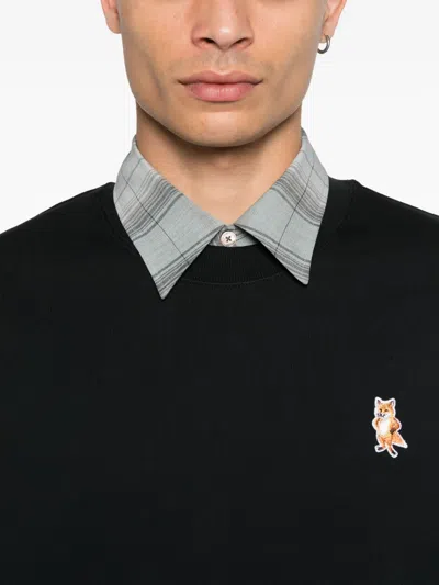 Maison Kitsuné Maison Kitsune "speedy Fox Comfort Fit Sweat In Black