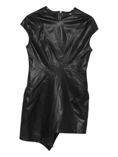 不对称皮质连衣裙