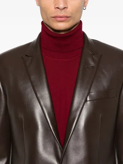 Reveres 1949 Single-breasted Blazer In Brown