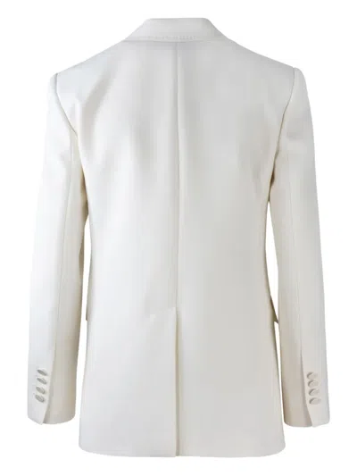 Max Mara Blazer Linz Bianco In Cady In White