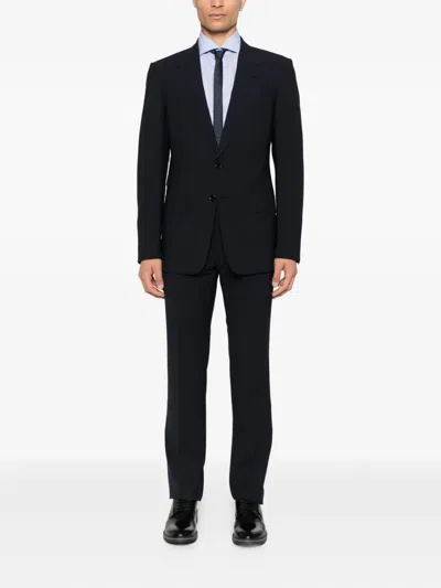 Truzzi Striped Cotton Shirt In Blue