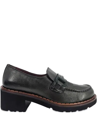 皮质低跟乐福鞋（5厘米）