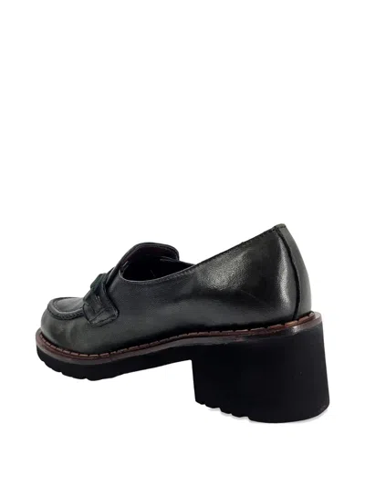 皮质低跟乐福鞋（5厘米）