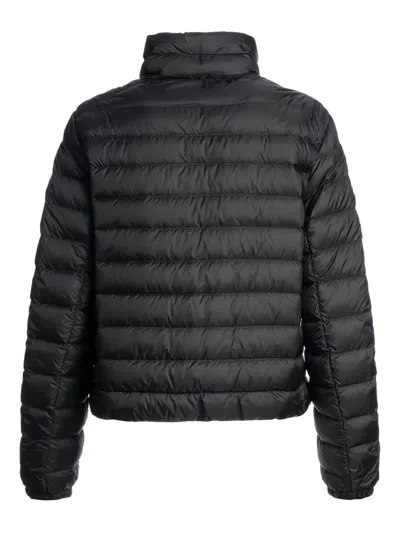 Parajumpers Emilia Down Jacket High Collar Style In Black