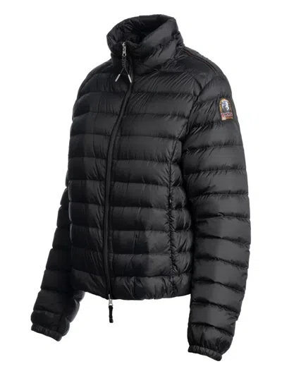 Parajumpers Emilia Down Jacket High Collar Style In Black