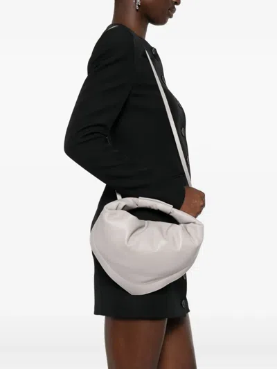 Federico Cina Mini Tortellino Twisted Handle Tote Bag In Gray