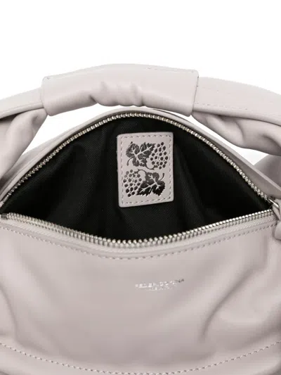 Federico Cina Mini Tortellino Twisted Handle Tote Bag In Gray