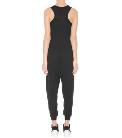 Shop Stella Mccartney Virgin Wool Jumpsuit In Black