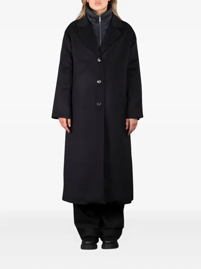 Moorer Button-down Coat In Black