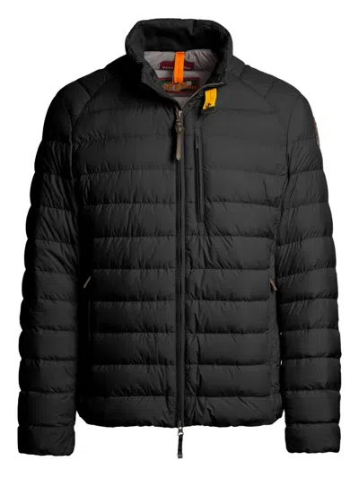 Parajumpers Quilted Padded Jacket With Hood And Striking Strap Detail In Black