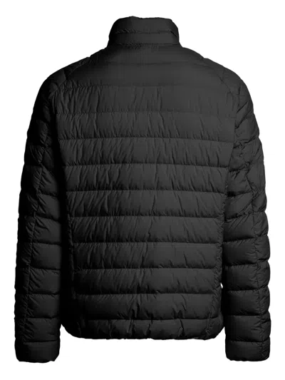 Parajumpers Quilted Padded Jacket With Hood And Striking Strap Detail In Black