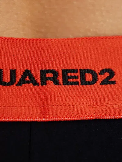 Dsquared2 Logo-waistband Leggings In Black
