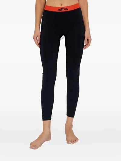 Dsquared2 Logo-waistband Leggings In Black