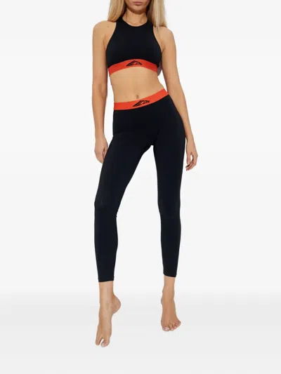 Dsquared2 Logo-waistband Leggings In Black