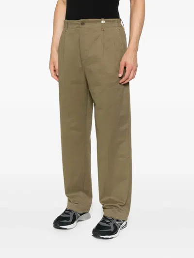 Myths Pleated-front Trousers In Green