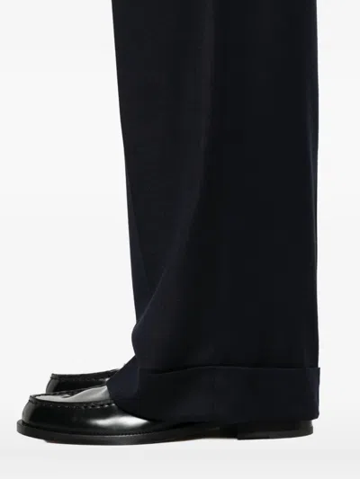 Berwich Pleated Straight-leg Trousers In Black