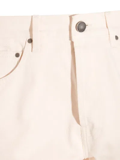 Lardini Button-fly Cotton Jeans In Neutral