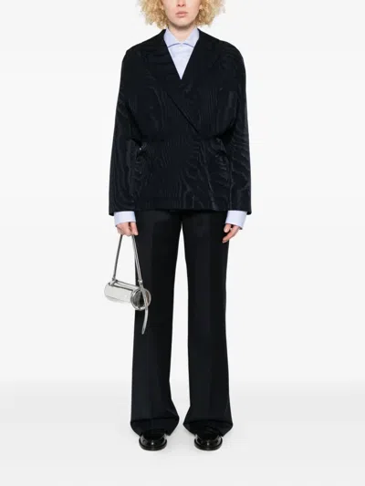 Berwich Pleated Straight-leg Trousers In Black