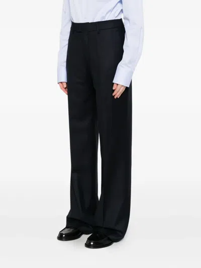 Berwich Pleated Straight-leg Trousers In Black