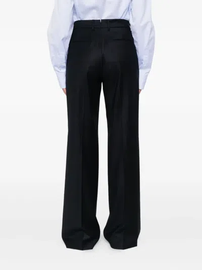 Berwich Pleated Straight-leg Trousers In Black