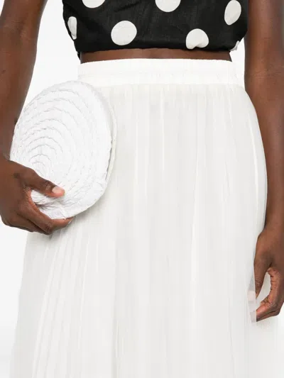 薄纱褶饰半身裙