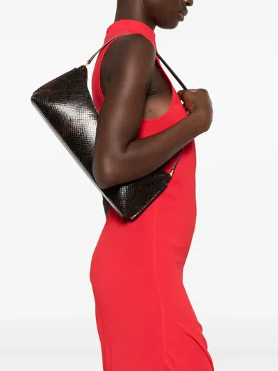 Jacquemus Ovalo Clutch In Brown