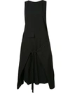 SONG FOR THE MUTE tie waist dress,FW16WDS008TGDNBLK11759787