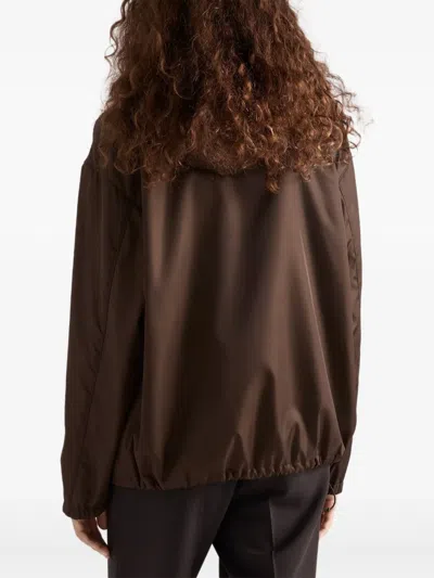 Prada Re-nylon Anorak In Black