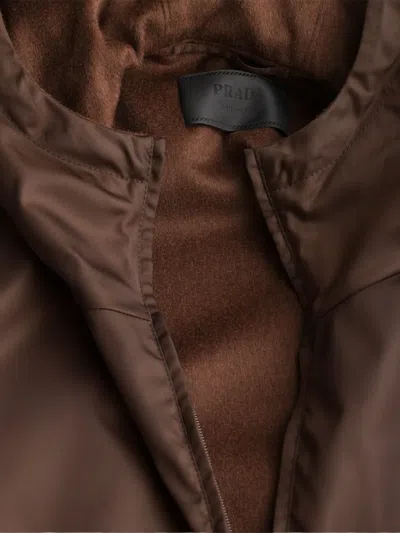 Prada Re-nylon Anorak In Black