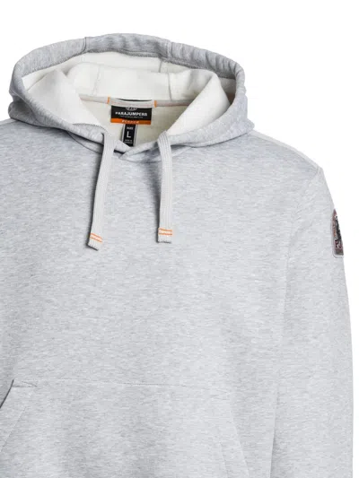 Parajumpers Everest Hooded Sweatshirt Kangaroo Pocket In Gray
