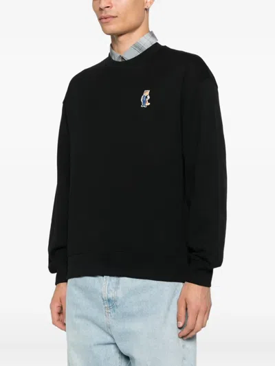 Maison Kitsuné Maison Kitsune Classic Pullover Sweater For Men In Black