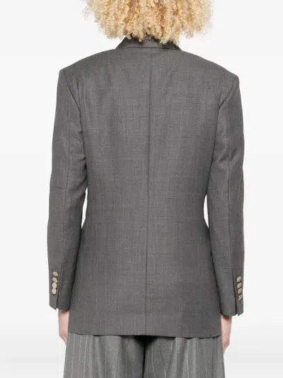 Eraldo Double-breasted Wool Jacket In Gray