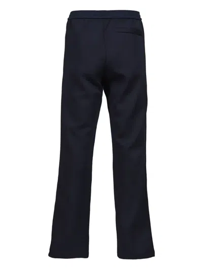 Adidas Originals Adidas X Wales Bonner Navy Blue Activewear Pants With Elasticized Waistband