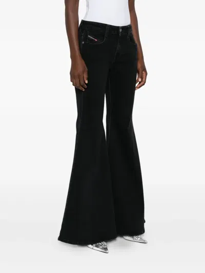 Diesel Flare Jeans In Black