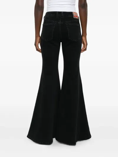 Diesel Flare Jeans In Black