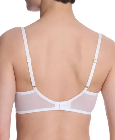 Natori Flora Unlined Balconette Bra In White