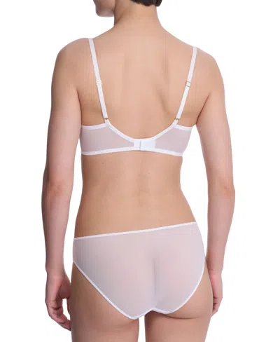 Natori Flora Unlined Balconette Bra In White