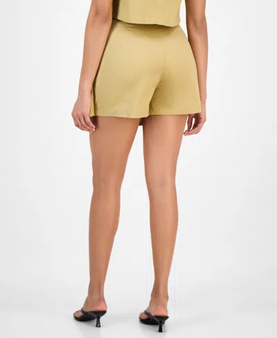 Bar Iii Women's Pleated Mini Skort, Exclusively At Macy's In Neutral