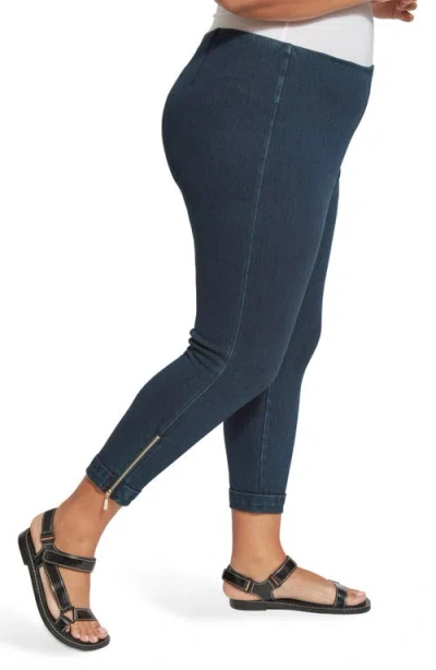 Lyssé Lysse Denim Stripe Crop Pants In Blue