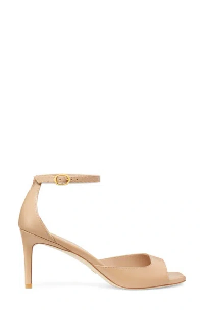 Stuart Weitzman Nudistia 75 Sandal In Nude