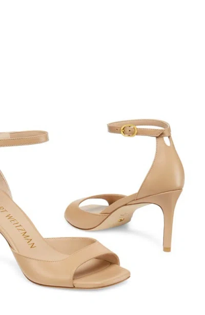 Stuart Weitzman Nudistia 75 Sandal In Nude