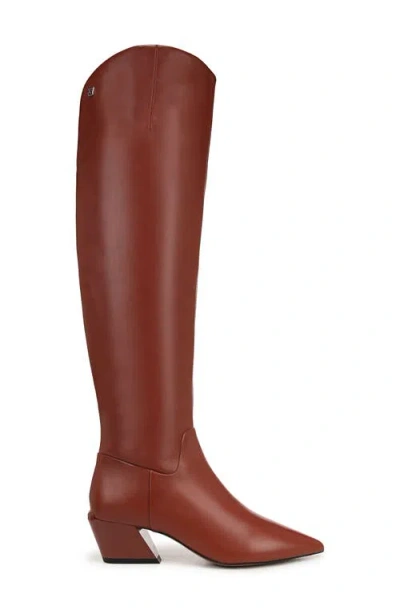 Sarto By Franco Sarto Gwyn Pointed Toe Over The Knee Boot In Brown