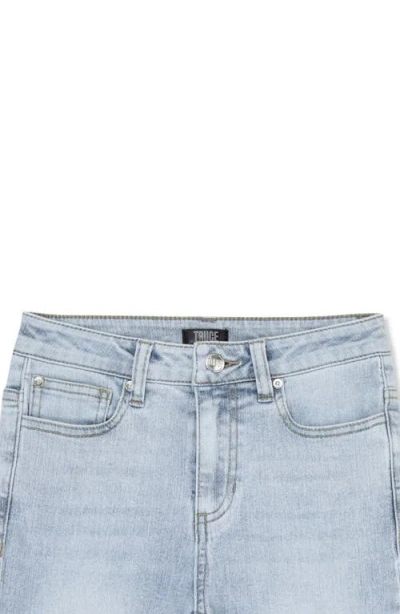 Truce Girls' Floral Embroidered Flare Leg Jeans - Big Kid In Blue