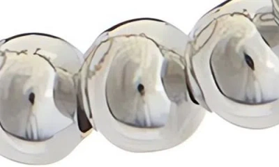 Juvell Beaded Hoop Earrings In Metallic