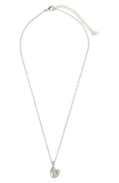 Sterling Forever Palmier Pendant Necklace In Metallic