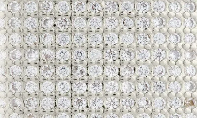 Sterling Forever Beignet Cubic Zirconia Stud Earrings In Silver