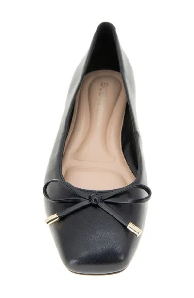Bcbg Hartly Cap Toe Ballet Flat In Black