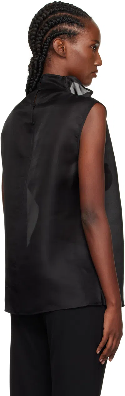 Rohe Black Organza Silk Blouse In Black